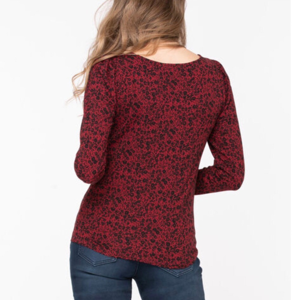 2/$15 Ricki’s Ultra Soft Long Sleeve Top Red Black Sizes S M